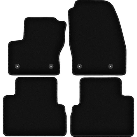 Schwarze Velours-Fußmatten für: Ford C-MAX MK2 Minivan (2015-2019) (1/5)