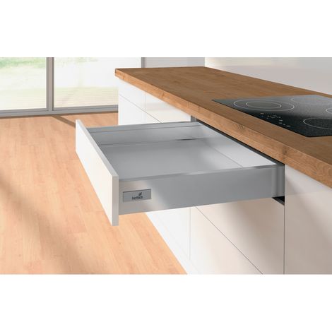HETTICH Set Schubkasten InnoTech Atira, 420 / 70 mm, silber, 9196194