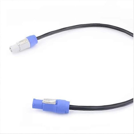 Câble d'extension monophasé PowerCON 3x1,5 mm² à 3 conducteurs pour éclairage de scène LED et spectacles, 2 mètres (1/5)