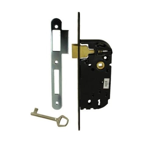 JPM – Serrure à larder pêne dormant 1/2 tout main droite – Boîte de 2 – Installation rapide – Pour bois dur (1/4)