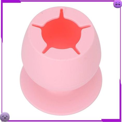 Poubelle de Bureau en Silicone avec Ventouse - Support Outils Élégant en Forme de Verre (1/5)