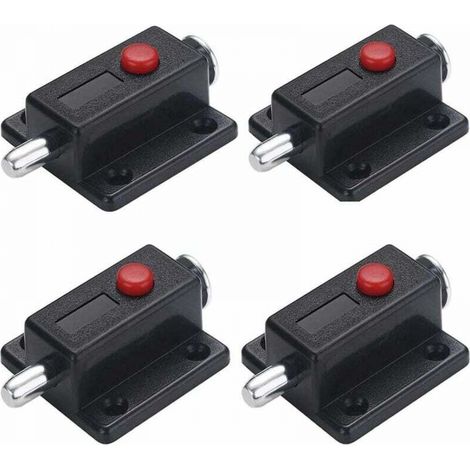 Lot de 4 poignées de porte automatiques à ressort pour armoire, tiroir, meuble (1/5)