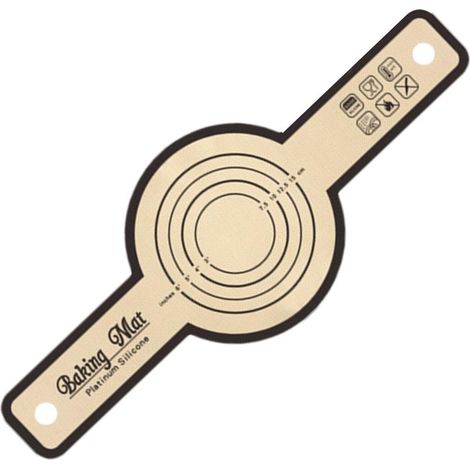 HOXILEELEO - Tappetino per impastare in silicone cottura Mat pieghevole in silicone con scala di precisione (1/5)