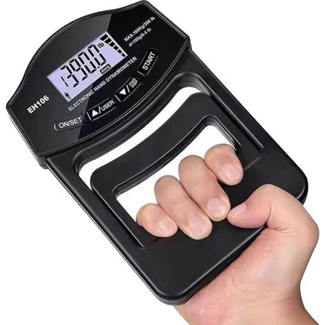 Grip Strength Meter, 180kg/396lb Hand Grip Strength Dynamometer - Digital Grip Strength Meter, Battery Powered USB Grip Strength Tester for Sports, School, Home MUMU (1/4)