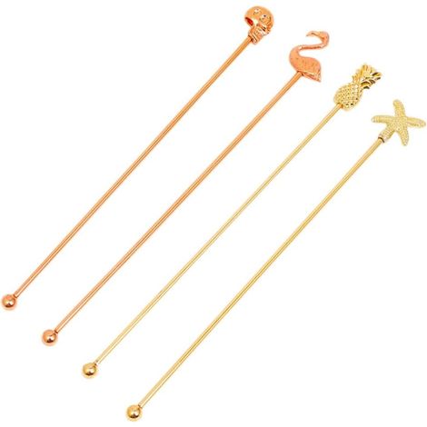 Ensemble de 4 cuillères à café et agitateurs à cocktail-AquaForge