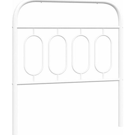 Maison Exclusive - Ersatz-Kopfteil Metall Weiß 80 cm