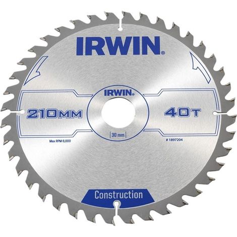 Construction Circular Saw Blade 210 X 30Mm X 40T Atb (1/3)