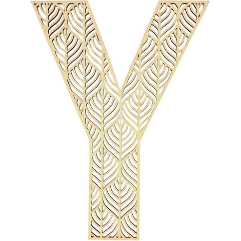 Lettre Y en bois Alphabet géant ajouré 24 cm (1/2)