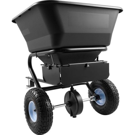 Épandeur tracté 3m, capacité 38,6kg, attelage universel, pneus tout-terrain 10", pour semences et engrais, compatible ATV/UTV (1/5)