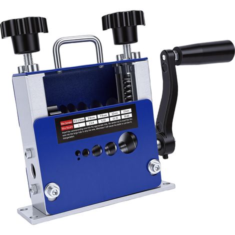 Dénudeuse de fil électrique à manivelle ou perceuse pour câbles 3,5mm 7mm 9mm 12mm 17mm, machine de dénudage cuivre aluminium (1/5)