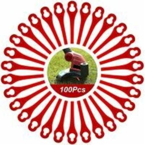 PA Lot de 100 Lames de Rechange compatibles avec Florabest Coupe Bordure LIDL FRTA 20 A1,FAT 18B2, FAT 18B3 (1/5)