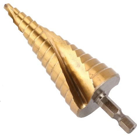 Foret étagé en acier rapide avec poignée hexagonale pour le perçage du bois, 4 mm à 20 mm (1/5)