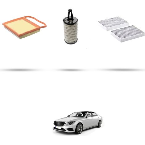 Kit tagliando 3 filtri compatibile con Mercedes Classe S (W222,A217,C217) 400 245kw Dal 2014 (1/5)
