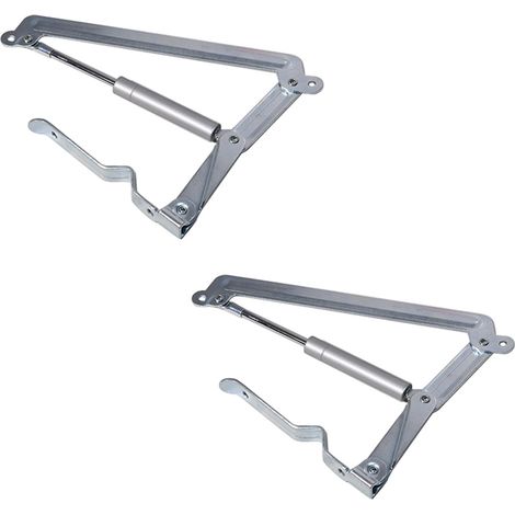 2xSupport de couvercle de rechange pour vérin à gaz hydraulique Vérin à gaz à piston hydraulique Charnière à piston Compatible avec Store It Out Midi Nova Abri de jardin extérieur W26P (1/5)