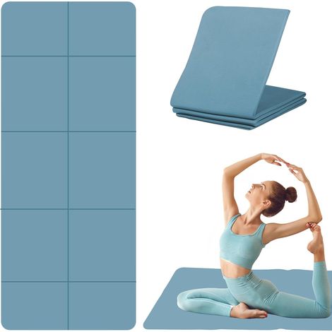 Yoga Mat – Foldable Pilates Mat – TPE Yoga Mat – Sports Mat 183 x 61 cm – 5 mm Thick Yoga Travel Mat for Gym and Travel (1/5)