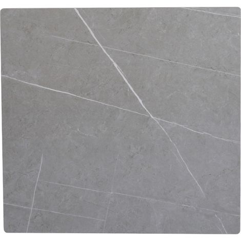 Piano per tavolo quadrato in pietra effetto Cemento 70x70 cm (1/3)