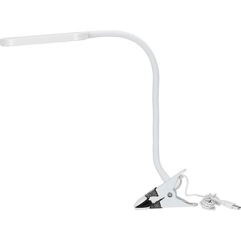 Lampe de bureau LED USB tactile blanc, protection oculaire, éclairage pour ongles et tatouage, interrupteur à effleurement, design moderne. (1/5)