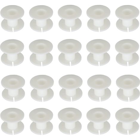Bobines de fil vides en plastique, 39 mm, ABS, pour bricolage, câblage de haut-parleur, câble audio, bobine d'induction, lot de 20 (1/5)