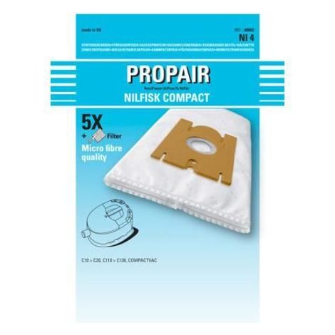 Bolsa aspiradora Nilfisk propair c 20 pack 5 bolsas microfiltro