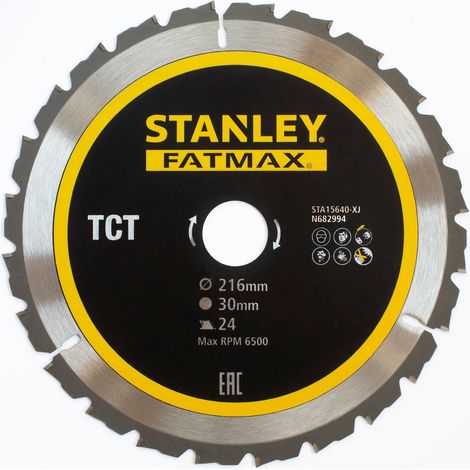 Lama per Sega Circolare Stanley STA15640-XJ TCT Ø254 x 30 mm 40 Denti per Legno (1/2)