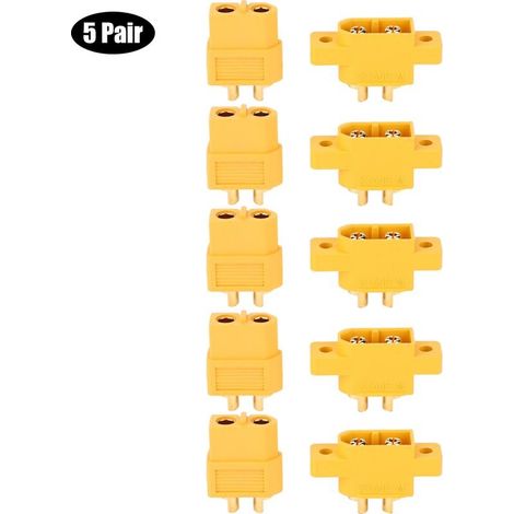 Connecteur mâle femelle montable XT60E MXT60, 5 paires, pour modèle RC Multicopter (1/5)