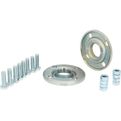Lot de 2 contre Brides à visser DN40 pour circulateur 1"1/2 Femelle - PN10 avec 8 boulons, sans joint - Thermador