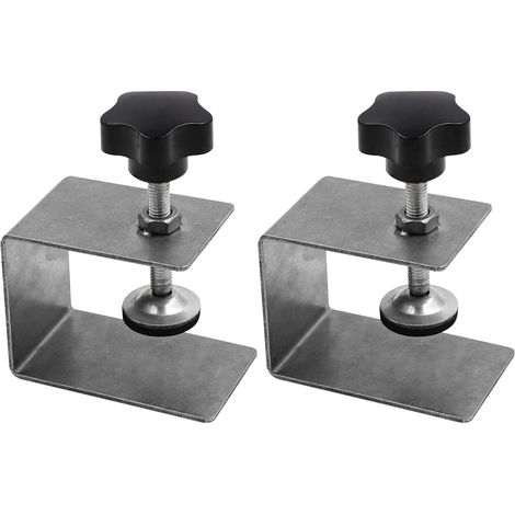 Set di 2 clip di montaggio per frontale cassetto, clip di montaggio per frontale cassetto mobile, utensili per la lavorazione del legno, calibro per cassetti (1/5)
