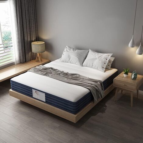 [JAMAIS UTILISÉ] Matelas 140x190x22cm TEENO en Mousse et Ressorts Mousse polyuréthane et 2CM mémoire de Forme