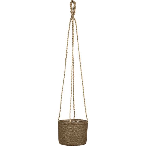 Scheurich Seagrass 17, Corbeille Pot suspendu/ Panier suspendu/ en seagrass couleur : Brown, 17 cm de diamètre, 15 cm de hauteur, 3.5 l vol.
