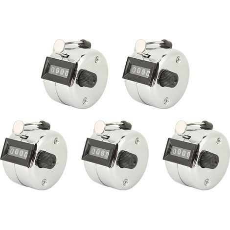 5 Compteurs manuels à 4 chiffres en métal, précis et durables, pour événements sportifs, jeux et décomptes (1/5)