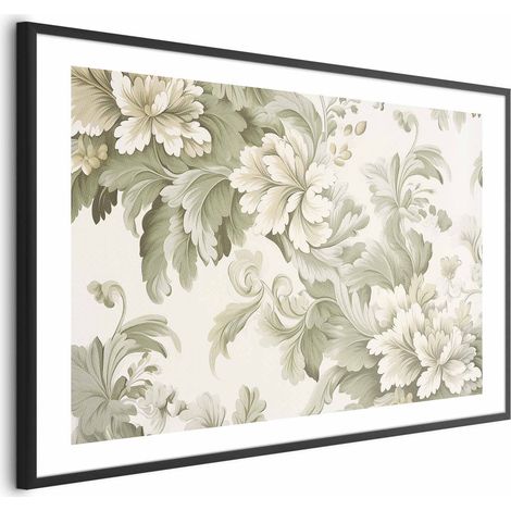 Poster – Vintage-Blumen in leuchtenden Farben (1/4)