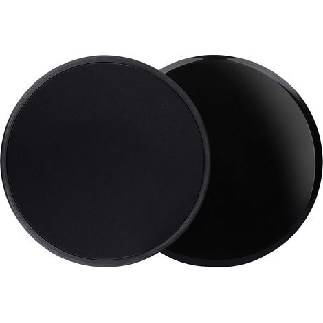 Disques De Glisse - Double Face Tissu/Plastique - Pour Exercices Abdominaux Pilates Planches Fentes - 2 Pièces (1/5)