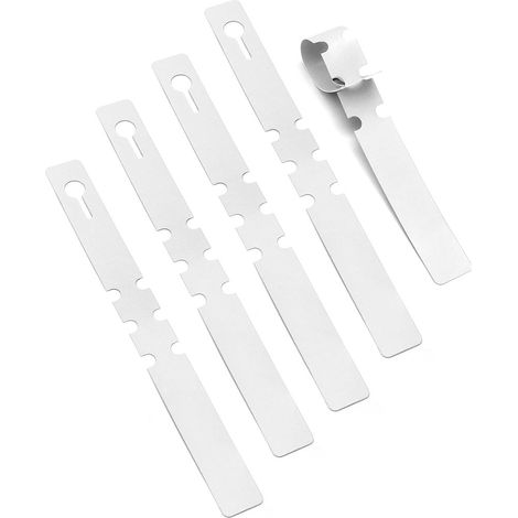 Lot de 200 étiquettes pour plantes de jardin, 21 x 2 cm, en plastique résistant aux intempéries et ajustables pour une utilisation extérieure, blanches. (1/5)