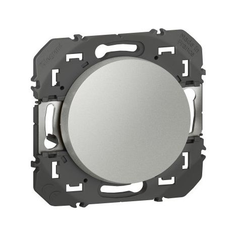 INTERRUPTOR O BIVIA LEGRAND DOOXIE 10AX 250V PATA ACABADO ALUMINIO600101