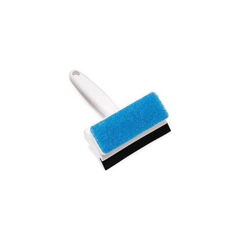 Raclette de Douche Raclette à Verre Essuie-Glace et récureur Lave-vitres Nettoyant pour vitres Lame Double Face Caoutchouc et éponge Accessoires ménagers Outils Laveur de vitres
