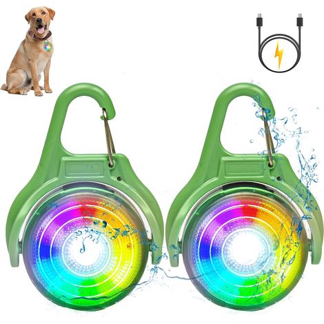 Lampe LED Clignotante pour Cartable, Réflecteurs de Lumière de Sécurité, Lumières Clignotantes USB Rechargeable LED pour Les Enfants Randonnée Course (1/5)