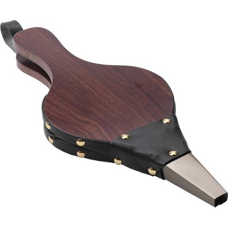 Soufflet à main miniature vintage marron foncé pour cheminée, allume-feu traditionnel pour poêle, accessoire de cheminée à faire soi-même (1/5)