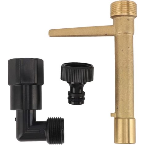 Clé raccord rapide G3/4 laiton antirouille, outil pour tuyau arrosage et irrigation souterraine (1/5)