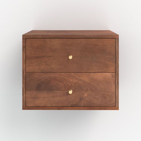 Table de chevet suspendue en bois de manguier - ORÉA