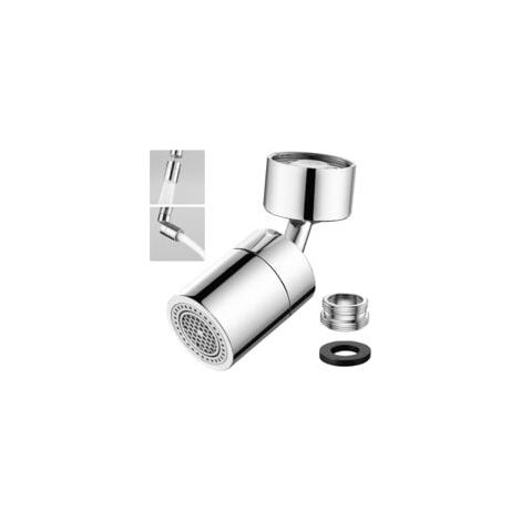 Lot de 2 aérateurs de robinet pivotants à 360° pour robinet de cuisine, aérateur de robinet à économie d'eau avec 2 modes de pulvérisation, adapté aux robinets avec filetage externe M22 ou bec fileté (1/5)