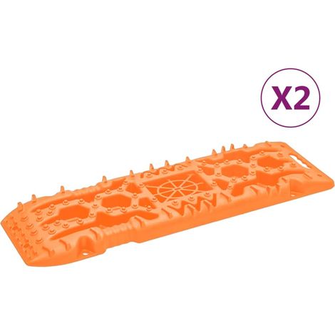 Planches de traction 2 pc Orange 107x31x7 cm Nylon vidaXL (1/5)