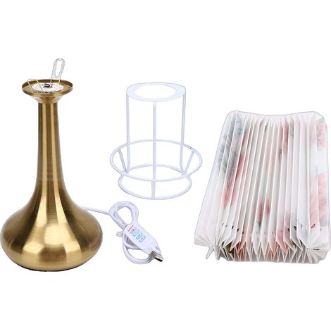 Lampe de chevet LED à intensité variable, décorative, type 2, pour chambre ou salon. (1/5)