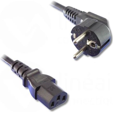 Cable alimentation 2 Poles + Terre 1.20m (1/2)