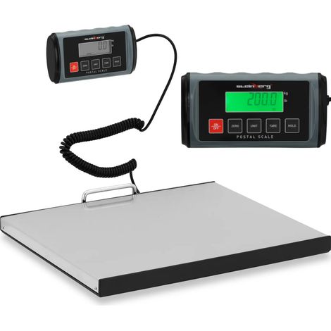 LCD-Postpaketwaage 35,5 x 40,5 cm 200 kg / 0,1 kg (1/5)