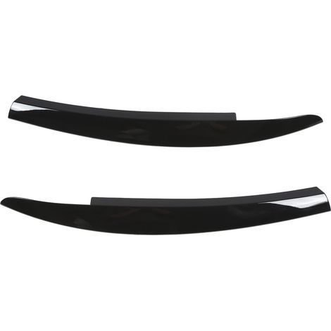 Scheinwerferblenden und -blenden, Abdeckleisten, glänzend schwarz, leichte ABS-Außenverkleidung für Autos, 2 Stück/Set. (1/5)