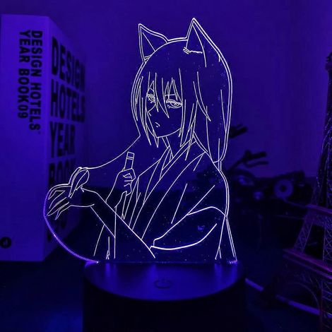 SCSYV Neue 3D-LED-Lampe Anime Kamisama Kiss Tomoe Figur für Zimmerdekoration, Nachtlicht, Geburtstagsgeschenk, 3D Manga Kamisama Kiss Lampe (1/5)