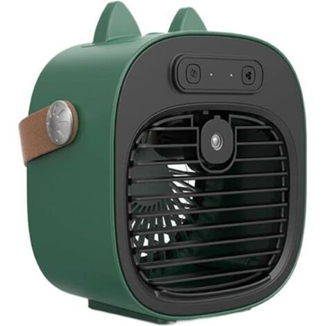 Refroidisseur D'air - 3 Vitesses - Autonomie 5-6 H - Batterie 4000 Mah - USB-C - Vert - 17 X 9,6 X 18,7 Cm - 595 G (1/5)