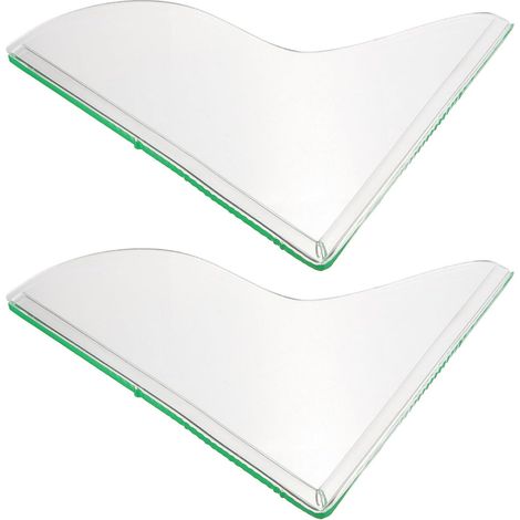 Pare-éclaboussures de Bain Barrière Anti-Eau 2pcs en Acrylique Design Simple et Étanche pour Salle de Bain Protection Cuisine (1/5)
