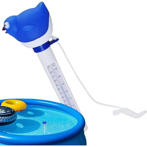 Teksome Thermomètre pour Eau - Thermomètre Flottant à Lecture Facile,Facile à Lire Étanche Portable Accessoires de Bain pour