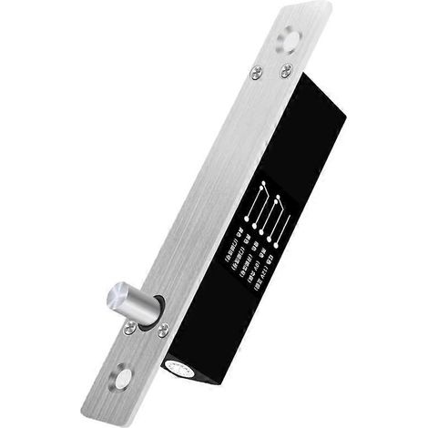Petit verrou de porte électrique à contrôle d'accès, 12 V CC, avec temporisation et signal de retour d'information du contact de porte N0 (1/5)